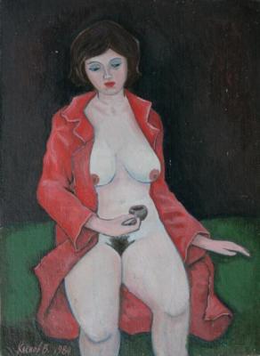 The girl in the red coat. Klenov Valeriy